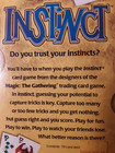 Instinct Card Game From Wizards Free Shipping New Sealed In Box 3-6 Players Rare