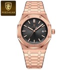 Poedagar Men Quartz Watch Date Luminous Waterproof Business Stainless Steel
