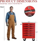 4 5 6 7-drawer Rolling Tool Chest W  Stainless Steel Countertop mobile Tool Box