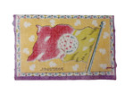 Rare Antique 1910 s Portugal Felt Cigar Tobacco Flannel Felt Nation Flag Rare