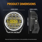 9inch Round Led Driving Light Amber White Drl Spotlight Offroad For Jeep Suv Utv