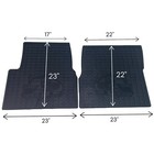 Volvo Vnl Floor Mats Fit 2004-2015 Trucks Latex Material Pair Driver Passenger 