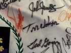 Pga Golf Hof Legend Tom Watson Signed Autographed Tournament Pin Flag 30  Sigs