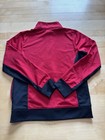 Air Jordan Boys Red black Colorblock Zip Mock Neck Jacket Large 