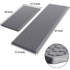 Kitchen Mat  2 Pcs  Cushioned Anti-fatigue Floor Mat  Waterproof Non-skid Erg   