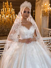 Elegant Full Sleeves Ball Gown Bridal Gown Beaded Appliques Lace Wedding Dress