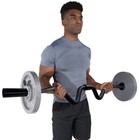 2-piece  Curl Bar With Collars  Black