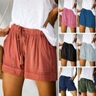 Women s Drawstring Lounge Shorts Cotton Sweat Casual Gym Soft Workout Pockets