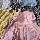 Vintage Baby Mixed Lot Size Varies Dress Romper Sunsuit Gingham Smocked Pastel