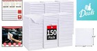 150 White Microfiber Shop Towels - Non-abrasive  Machine Washable  Eco-conscious