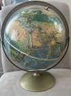 Vintage 1960 1970s Rand Mcnally World Portrait Globe 12 Cm Diameter With Stand