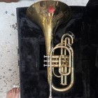 Yamaha Bb Baritone Horn 3 Piston Valves Lacquered Brass Gold W  Case