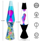 Stitch 16  Lava Motion Volcano Lamp  Pink Wax In Purple Liquid