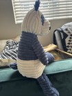 Jellycat Cordy Roy Blue   White Panda Bear Corduroy Soft Toy Animal 16  Euc