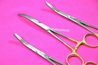 3 Rochester Carmalt Hemostat Forceps 6 5 curved German Stainless Surgical-gold
