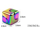Fidget Spinner Cube Edc Toy Metallic Cube Stress Anxiety Relief For Adult