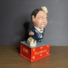 Ronald Reagan Cast Iron Mechanical Bank Vintage Reaganomics Presidential - Works