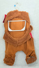 New Happy Howlidays Reindeer Dog Costume Brown Plush Jumpsuit Holiday Outfit