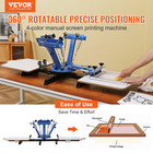 4 Color 2 Station Screen Printing Press Machine 360   Rotary T-shirt Printer Diy