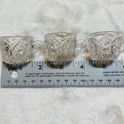 Vintage Tiny Miniature 1-1 4    Dollhouse Coffee Or Tea Crystal Cups  Set Of 3 