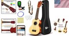 Eco-friendly 21-inch Soprano Ukulele Beginner Set - Gig Bag   Free Lessons