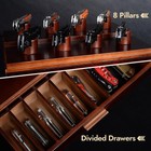 Knife Display Case  Pocket Knife Collection Display Holder  Folding Knife Wooden
