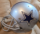 Used Dallas Cowboys Full Size Football Game Type Helmet Missing Most Pads As-is