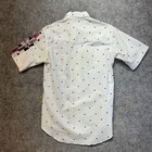 Vintage Wrangler Western Shirt Mens Size 15 5 White Aztec Short Sleeve