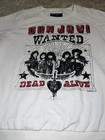 Bon Jovi Wanted Dead Or Alive Long Sleeve  Sweatshirt Shirt White Sz 1x Womens
