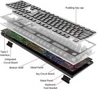 L96 Wireless 2 4g Rgb Membrane Gaming Keyboard And Optical  Mouse Set 4800 Dpi