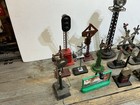 Vtg Lionel Marx Lot  Railroad Crossing Stop Signal Flood Light Tower Toy Train