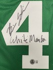 Brian Scalabrine Signed Celtics Custom Jersey W  White Mamba Beckett Wit Bas Coa