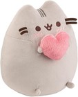 Aurora  61572 Pusheen With Heart Soft Toy  Grey  9in