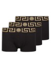 2026 Summer Sale Genuine New Versace Black Boxer Briefs 3-pack S-l