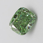 Certified 2 00 Ct Natural Green Diamond Cushion Cut Loose Vvs1  8 0 Mm
