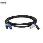 Shehds 10ft 3m 3pin Powercon And Dmx Power Cable Combination Stage Par Light