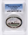2013  5 Cook Island - Ss Republic Proof Silver Coin Pcgs Pr69 Dcam