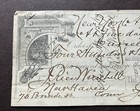 19th Century Canceled First National Bank Check  1889