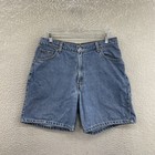 Vintage Levi s Dad Shorts 14 32 Womens High Waisted Light Wash Denim Jean Mom