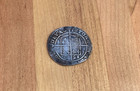 Antique Queen Elizabeth I Tudor 1500 s Hammered Silver 6 Pence Coin