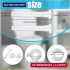 2 Pieces Toilet Seat Screws Replacement Kit Plastic Bolts With Plastic Nut