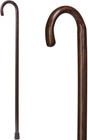 Wood Walking Cane 36  For Men   Women     Curved Handle  Walnut  Rubber Tip Usa