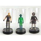 Protech Round Acrylic Action Figure Case With Black Base  2 25  X 4 75  X 2 25 