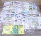 Lot 50 Pcs Different Banknotes Paper Money Foreign Unc Study Collection Gift