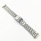 18 20 22 24mm Curved End Watch Bracelet Solid Stainless Steel Watch Band Strap