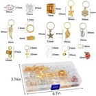 238 Pcs Dreadlock Jewelry  Beads Jewelry For Hair Braids  Gold 