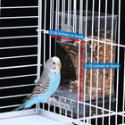 No Mess Bird Feeders Automatic Parrot Feeder Drinker Acrylic Seed Food Container
