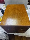 Antique Macey Oak File Card Cabinet 3 Drawer Original Hardware Tiger Quartersaw