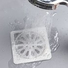 100 Pcs Disposable Shower Drain Hair Catcher Mesh Sticker Strainers For Shower