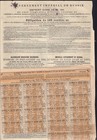 1891 Imperial Government Of Russia  State Bond 125 Gold   Rbl Div Coupon 109-126